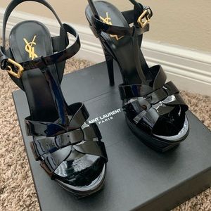 Saint Laurent Women's Tribute Platform Heels
